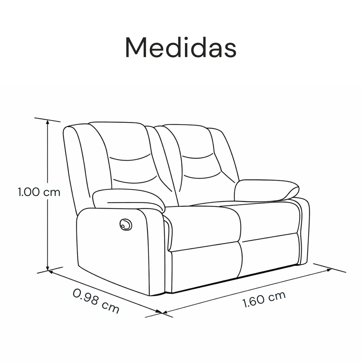 Sofá Reclino Kalerin Premium 2P - Imagen 4
