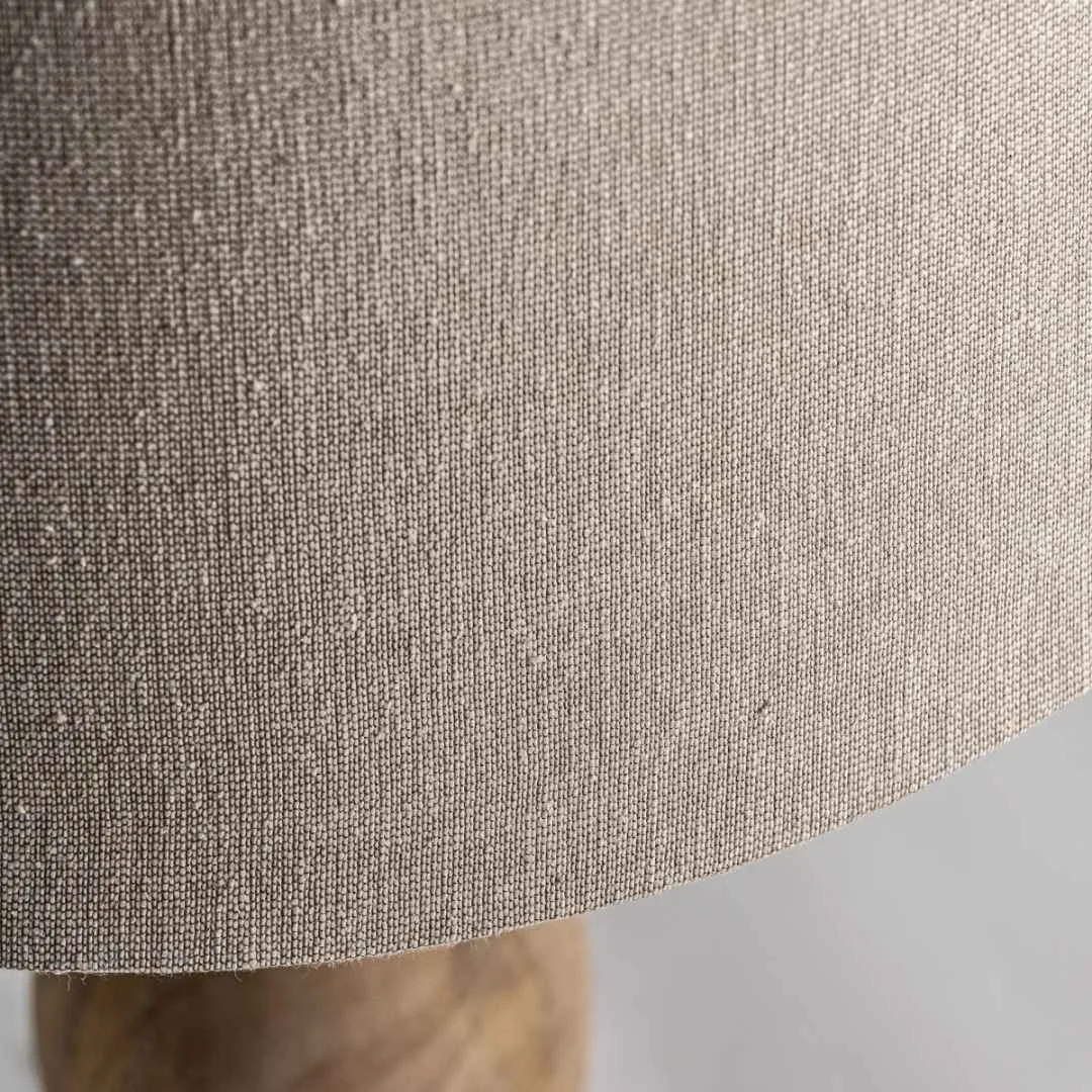 Lámpara de madera de mango y algodón - Imagen 4