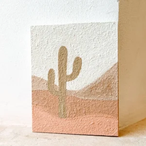 Lienzo pintado a mano – Cactus