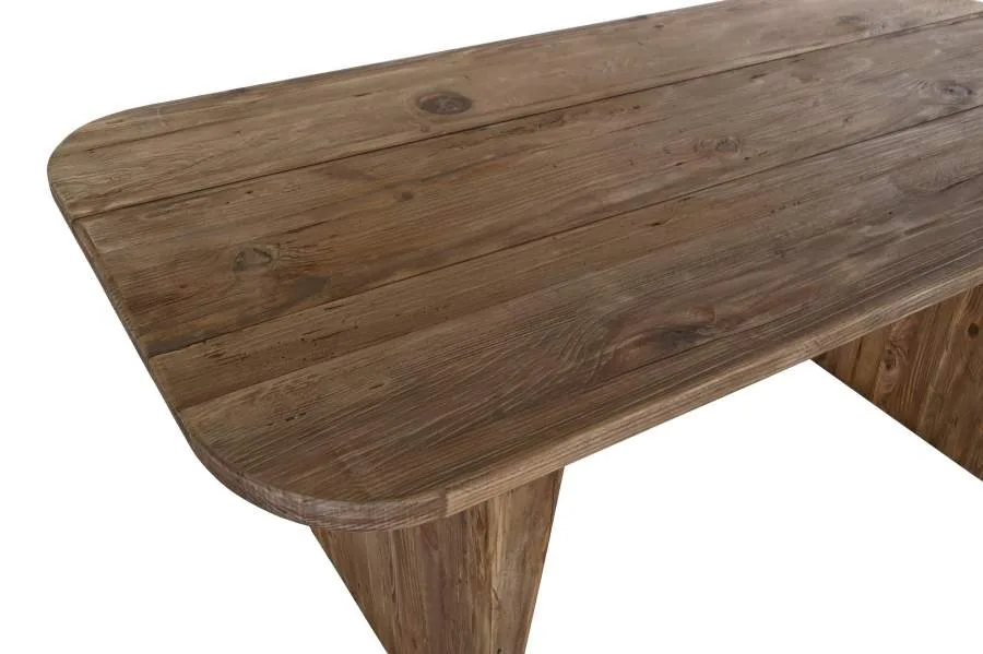 Mesa de comedor de madera reciclada de pino 180X90X77 - Imagen 3