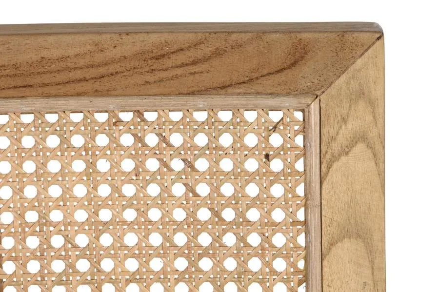Silla de teca y ratán con reposabrazos - Imagen 6