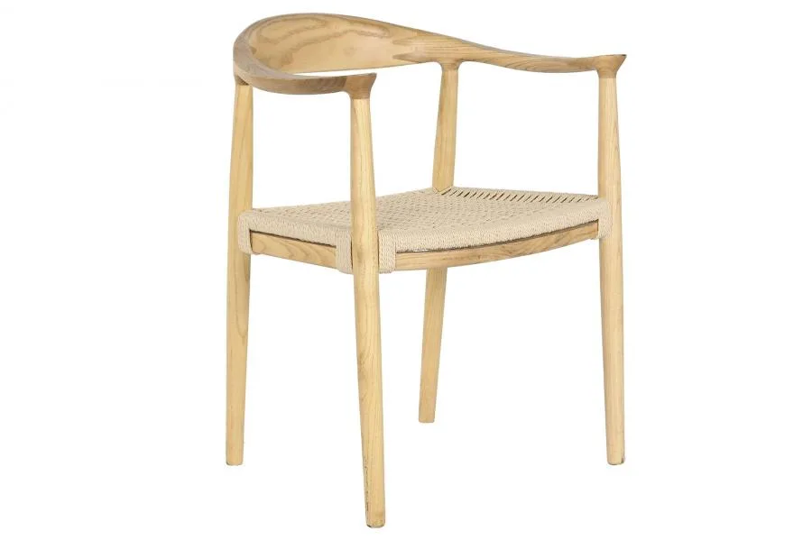 Silla de madera de olmo y fibra - Imagen 2