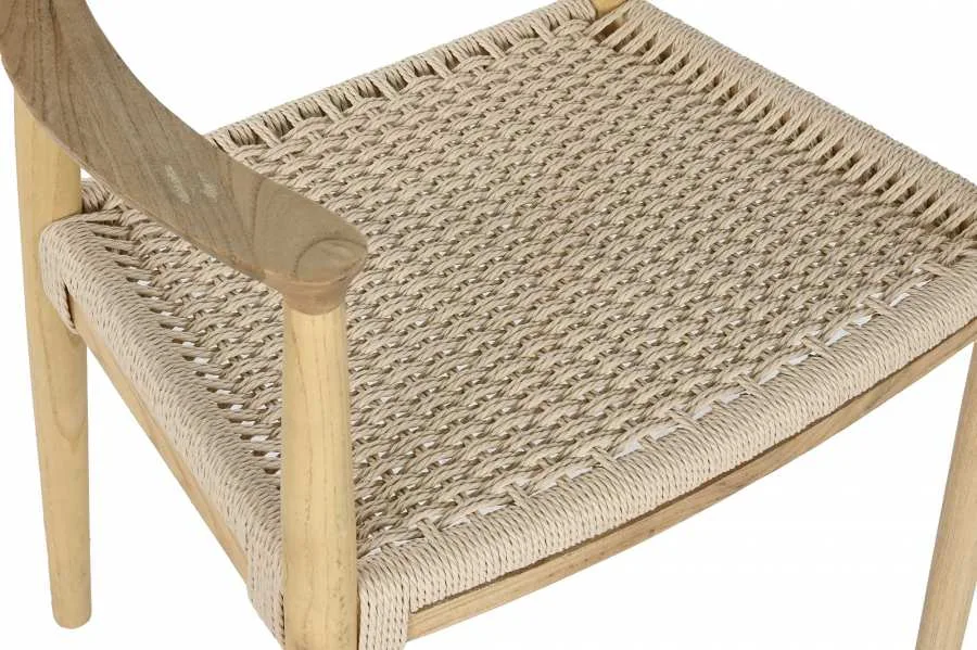 Silla de madera de olmo y fibra - Imagen 6