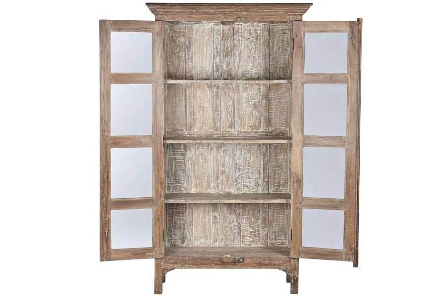 Vitrina de madera reciclada 105X45X170 - Imagen 5