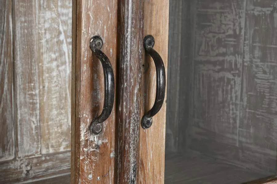 Vitrina de madera reciclada 105X45X170 - Imagen 6