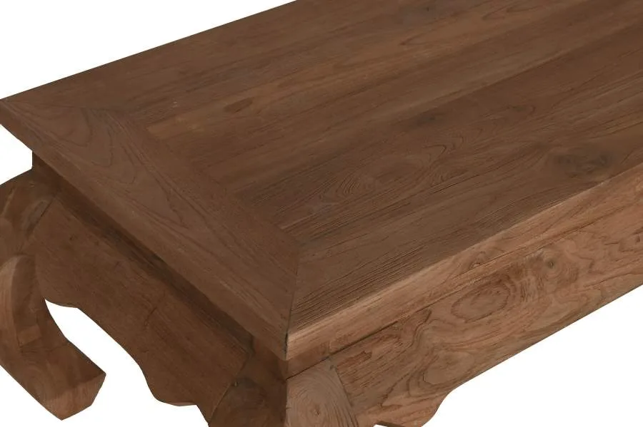 Mesa de centro de teca reciclada 100X60X42 - Imagen 4