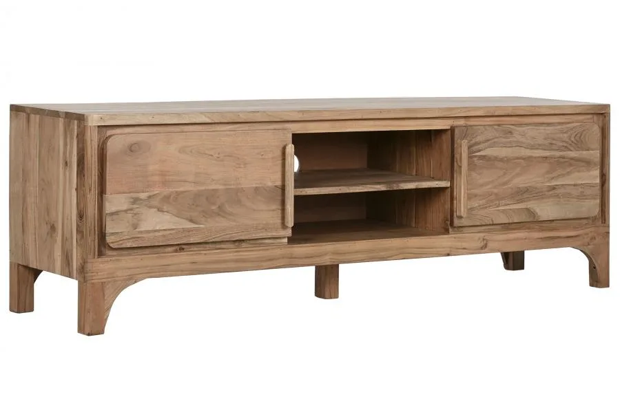 Mueble TV de acacia 160X40X50 - Imagen 3