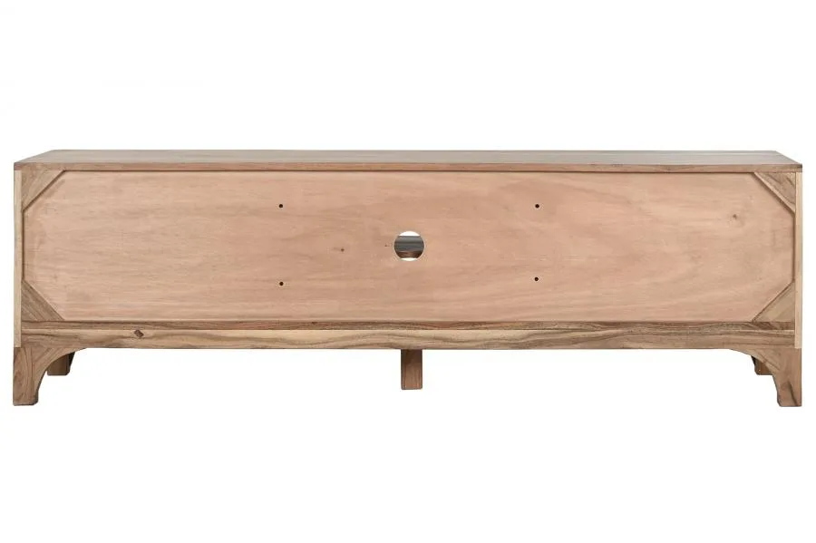 Mueble TV de acacia 160X40X50 - Imagen 4