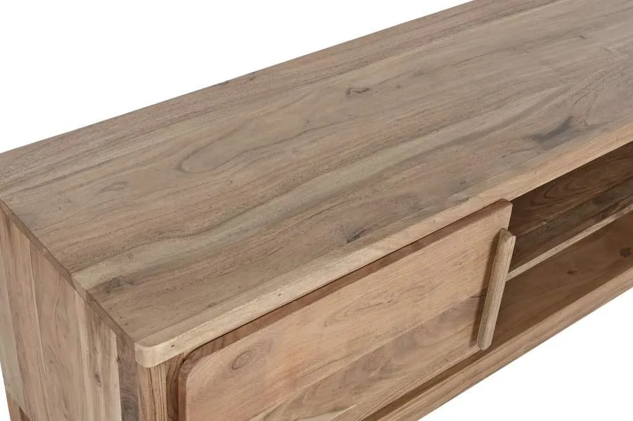 Mueble TV de acacia 160X40X50 - Imagen 7