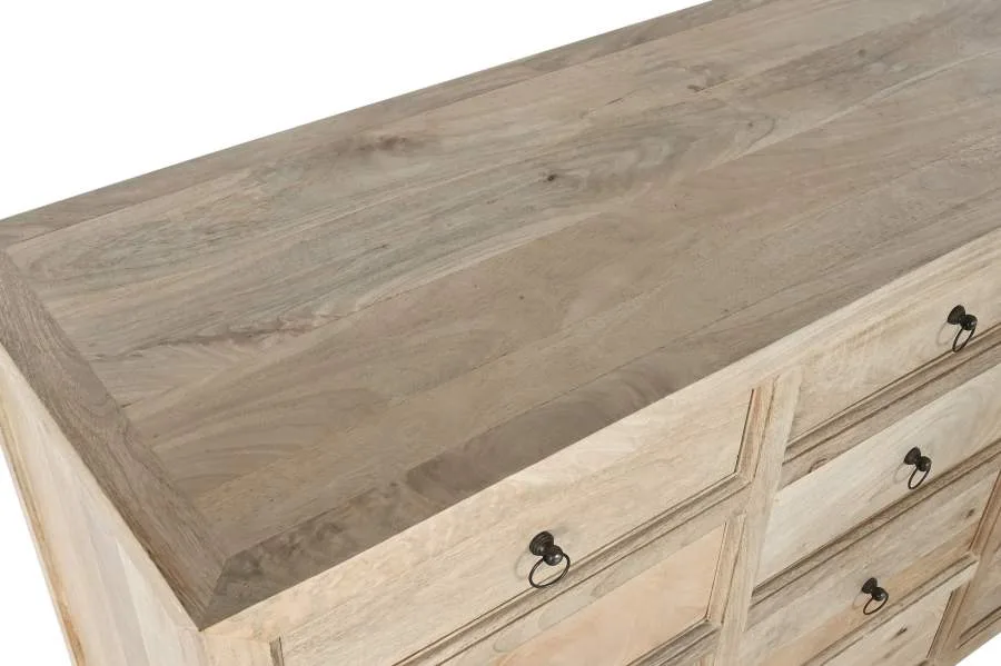 Cómoda de madera de mango con cajones 150X45X83 - Imagen 3