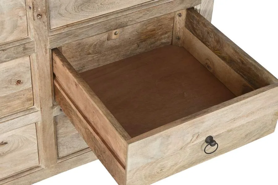 Cómoda de madera de mango con cajones 150X45X83 - Imagen 6