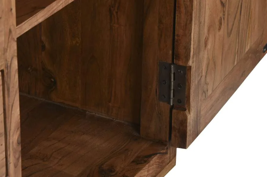 Aparador 150 cm de madera maciza de acacia - Imagen 7