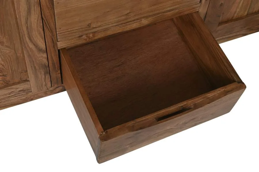 Aparador 150 cm de madera maciza de acacia - Imagen 3