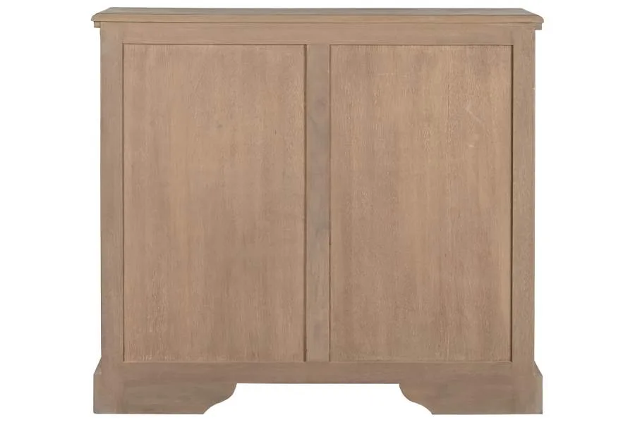 Aparador de 100 cm ancho madera de bayur y ratán - Imagen 4
