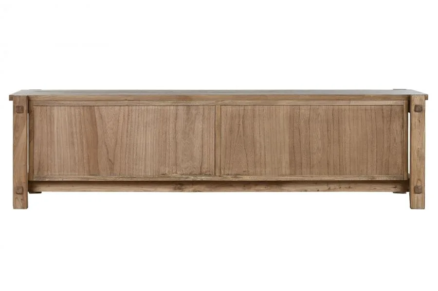 Mueble TV de madera reciclada de olmo 181X45X48 - Imagen 5