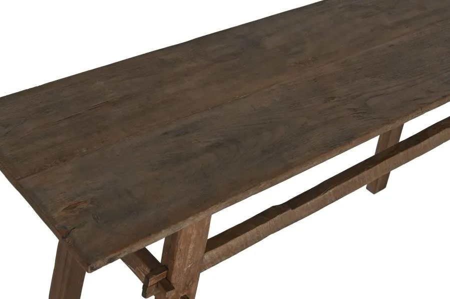 Consola de teca reciclada 140X40X75 - Imagen 6