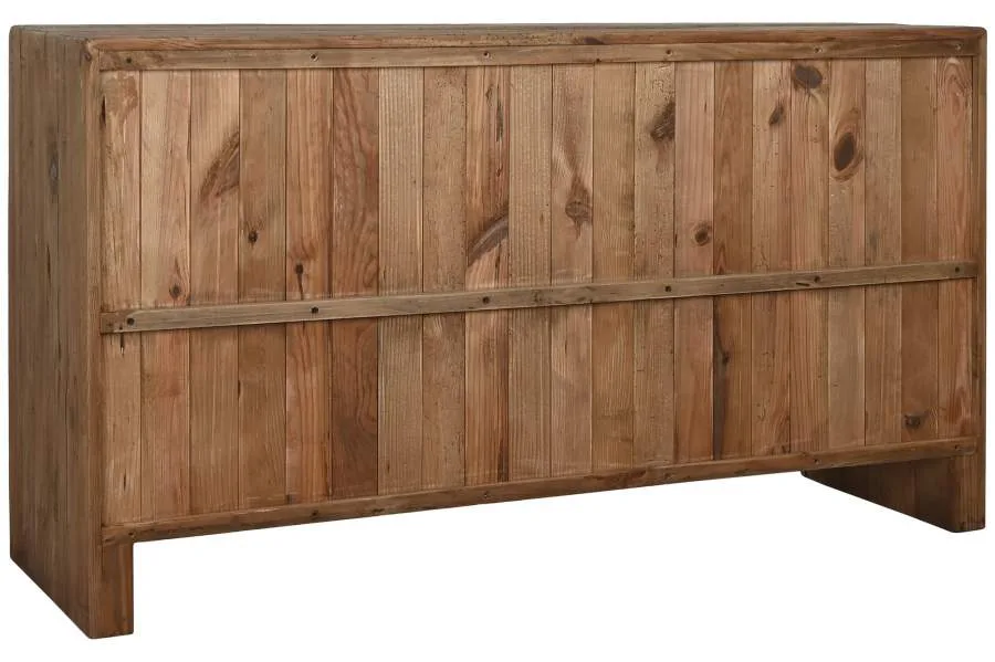 Cómoda de madera reciclada de pino 161X48X90 - Imagen 5