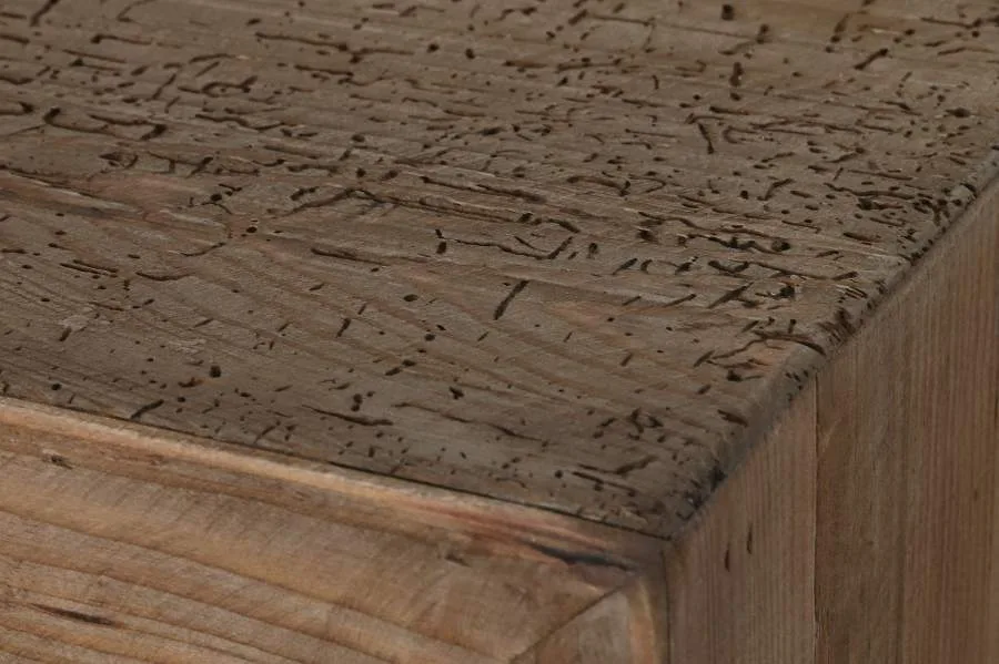Cómoda de madera reciclada de pino 161X48X90 - Imagen 7