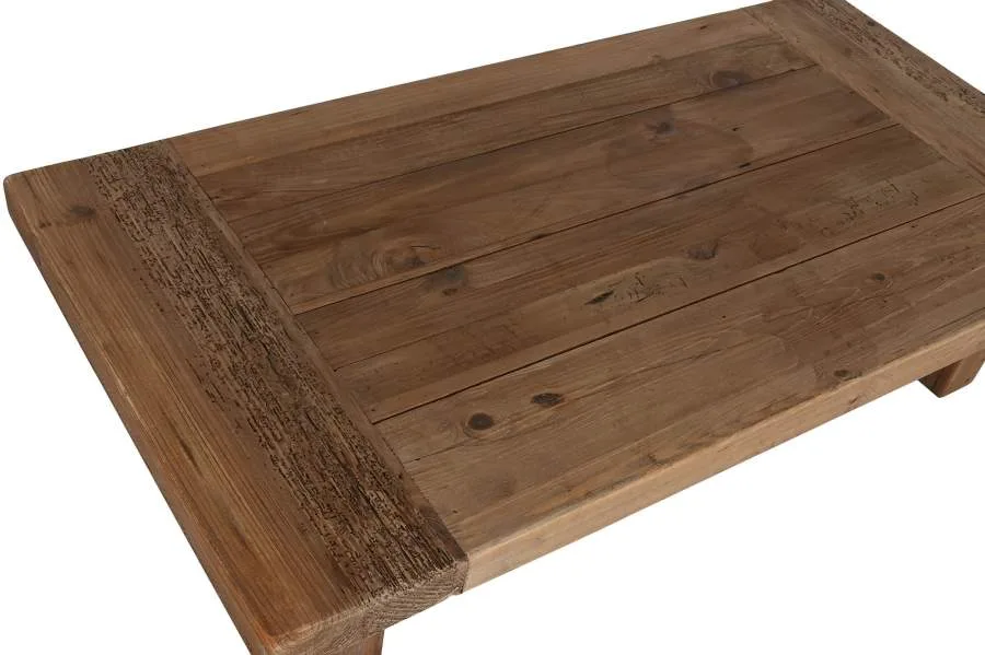Mesa de centro de pino y madera reciclada 135X70X34 - Imagen 3