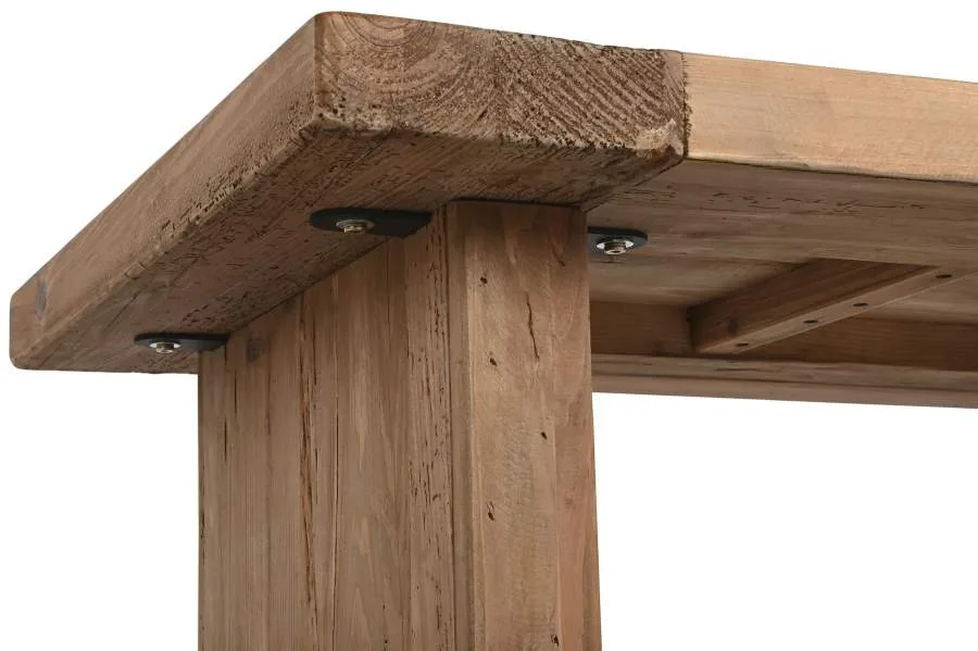 Mesa de centro de pino y madera reciclada 135X70X34 - Imagen 6