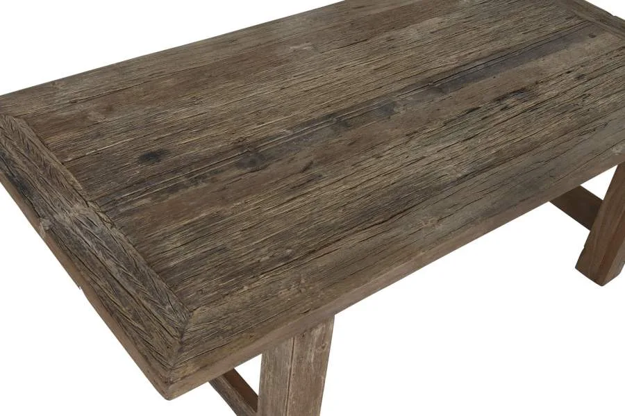 Mesa de centro de teca reciclada 140X70X45 - Imagen 3