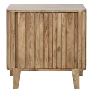 Mesita de noche de acacia 50X40X55