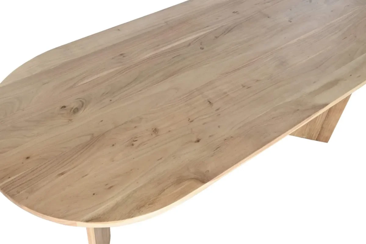 Mesa de comedor de acacia 200X90X76 - Imagen 4