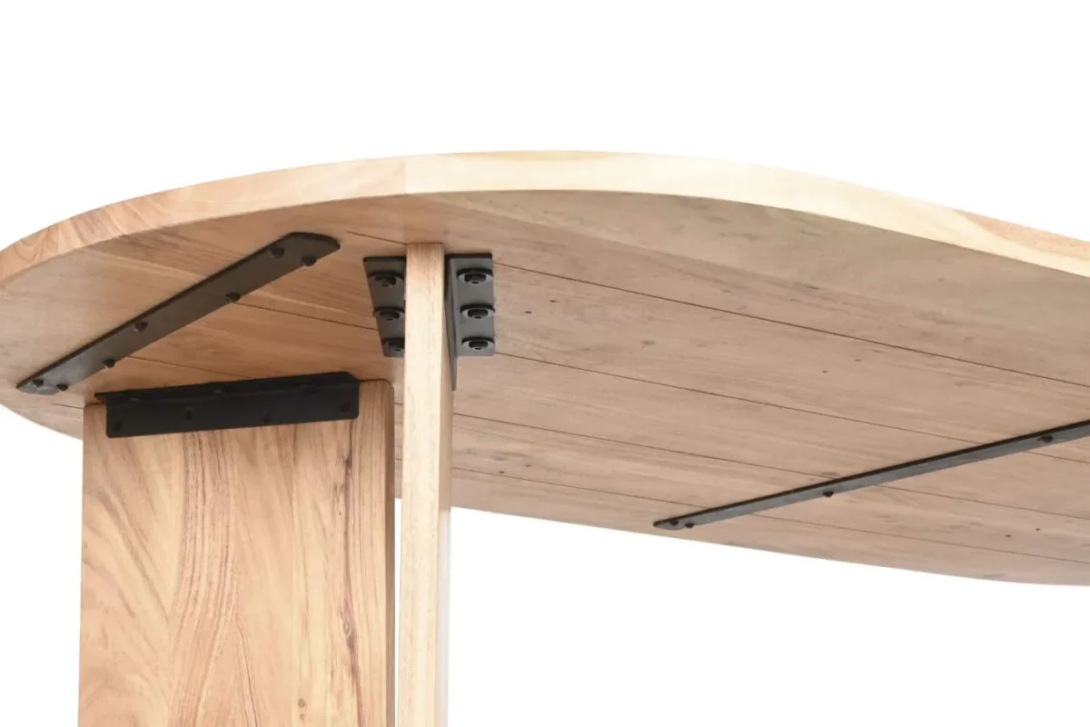 Mesa de comedor de acacia 200X90X76 - Imagen 6
