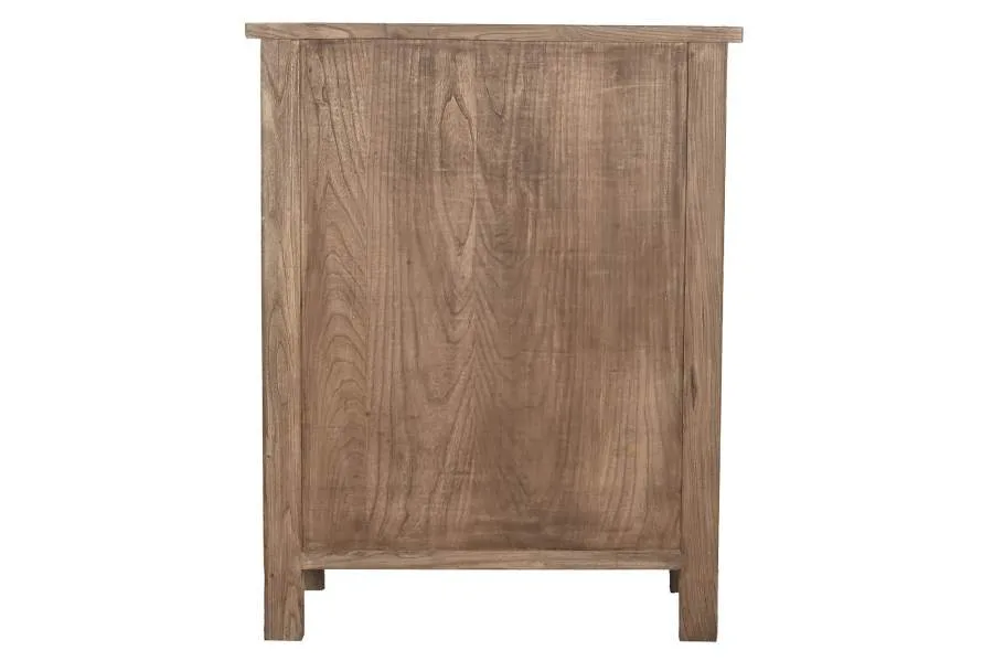 Armario de madera maciza de olmo envejecido 102X40X132 - Imagen 4