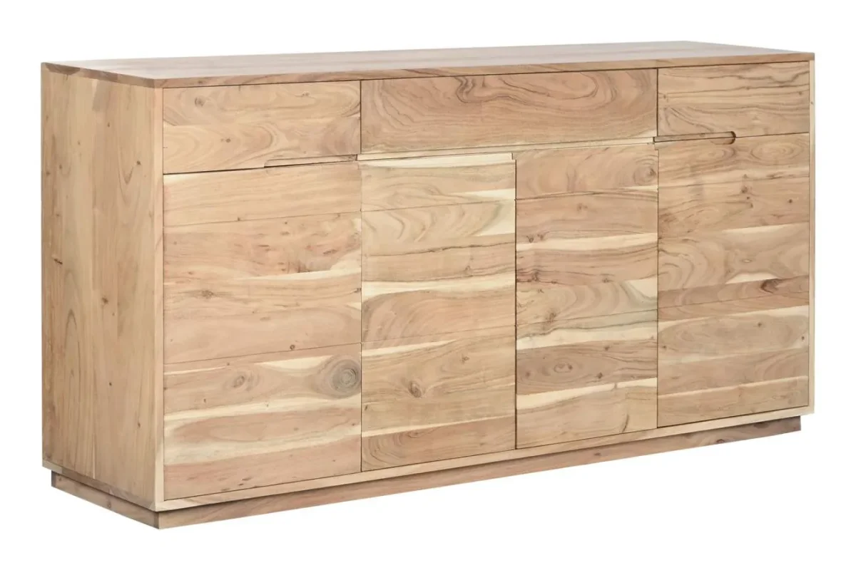 Aparador de madera reciclada natural 160X40X81 - Imagen 3