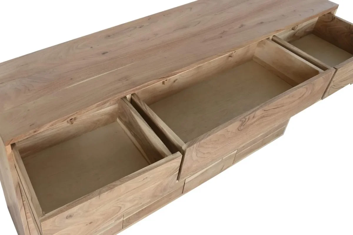 Aparador de madera reciclada natural 160X40X81 - Imagen 6