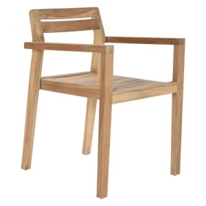 Silla de teca apilable