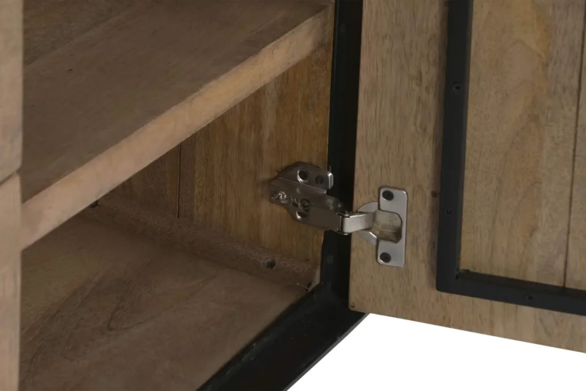 Mueble TV de mango y metal 180X44X55 - Imagen 6