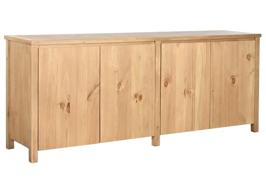Aparador de 200cm de madera de pino - Imagen 4