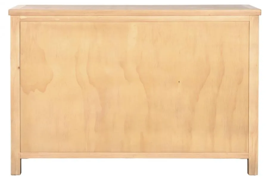 Cómoda de madera de pino con 6 cajones 120X40X80 - Imagen 4