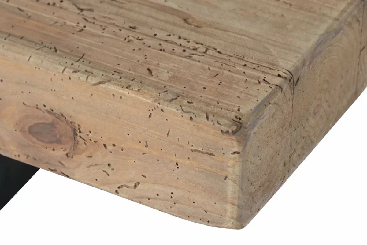 Mesa de centro negra y madera 135X70X40 - Imagen 4