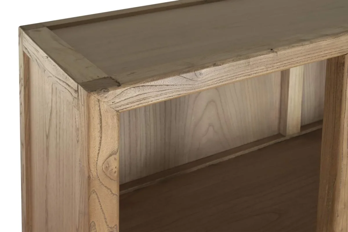 Estantería de madera reciclada de olmo 120X38X190 - Imagen 5