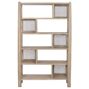 Estantería de acacia y cuerda 105X40X175