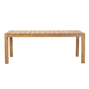 Mesa de comedor de exterior de teca 200×90 cm