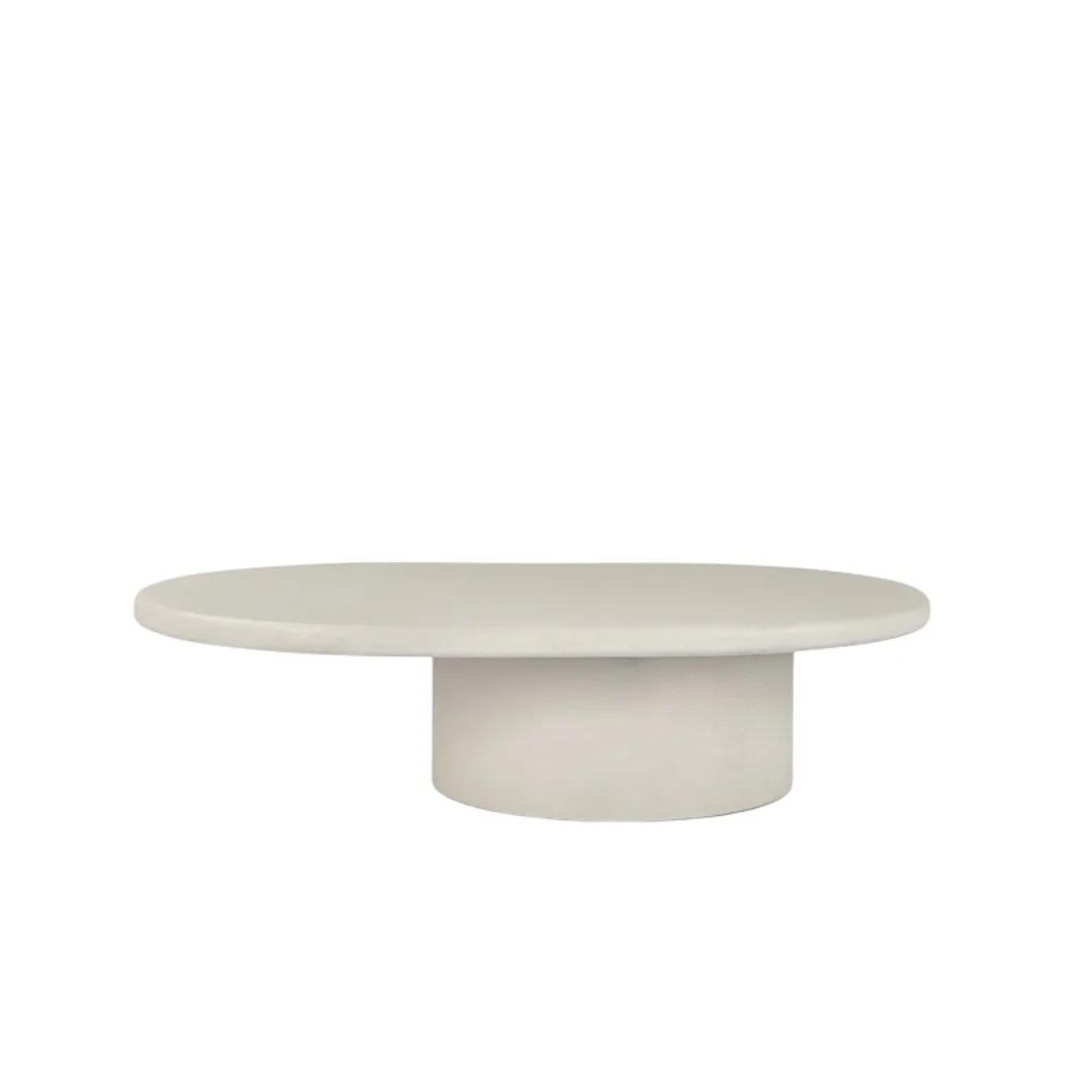 Mesa de centro exterior de microcemento CLAUDE