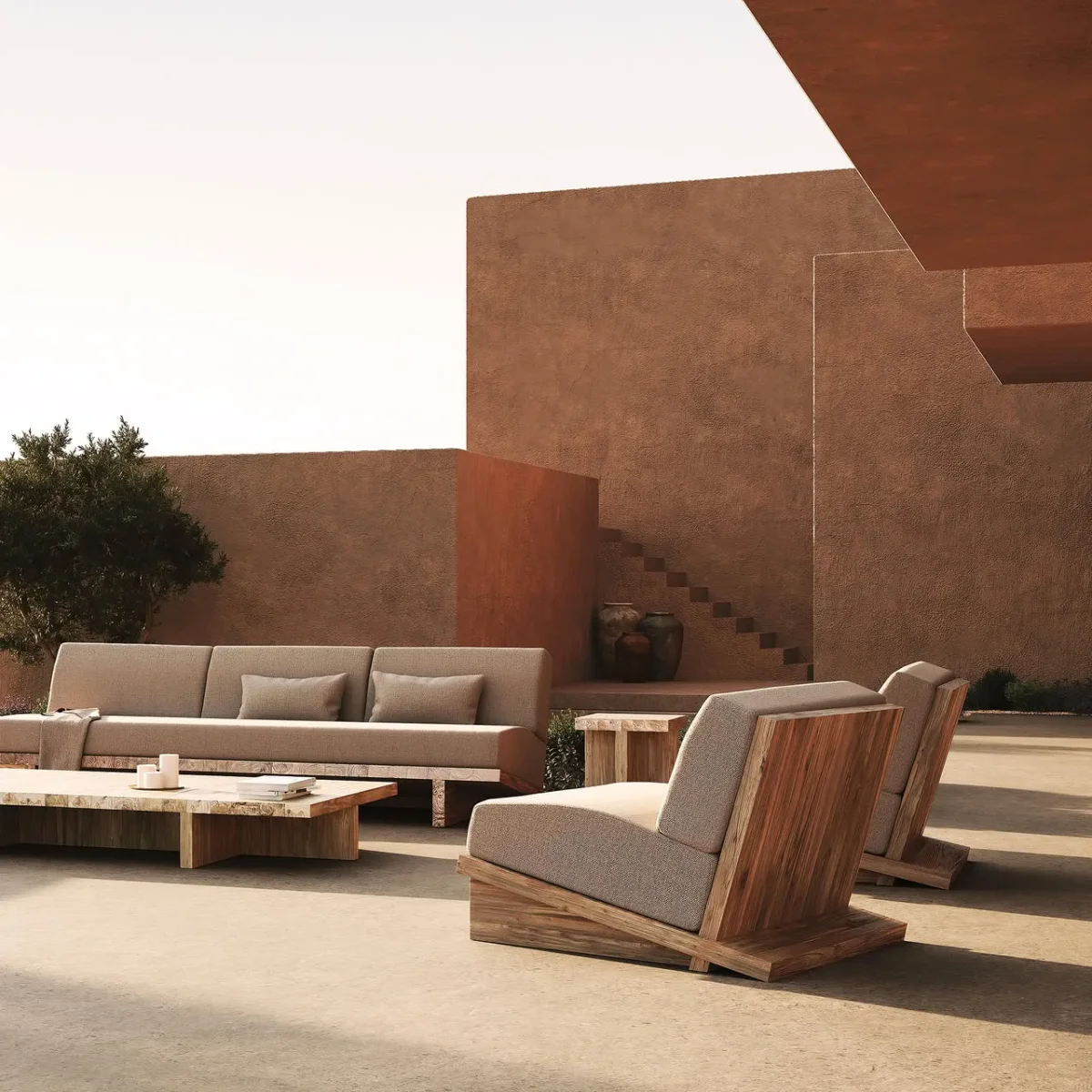 Sillón de teca para exterior Pure - Imagen 3