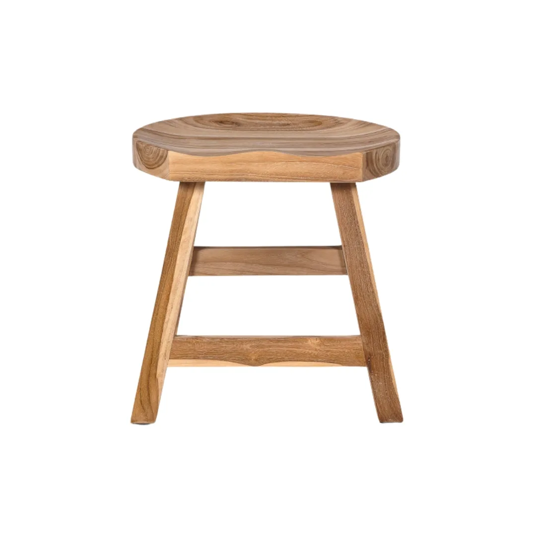 Taburete KING de madera de teca - Imagen 2