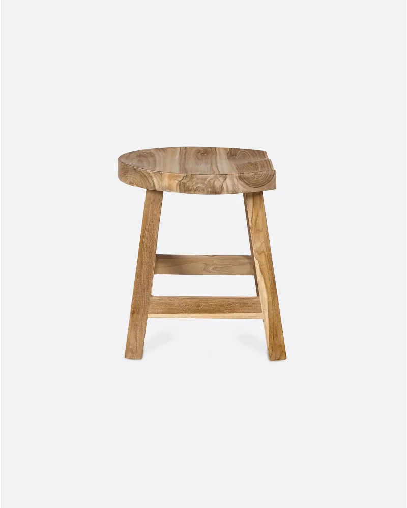 Taburete KING de madera de teca - Imagen 6