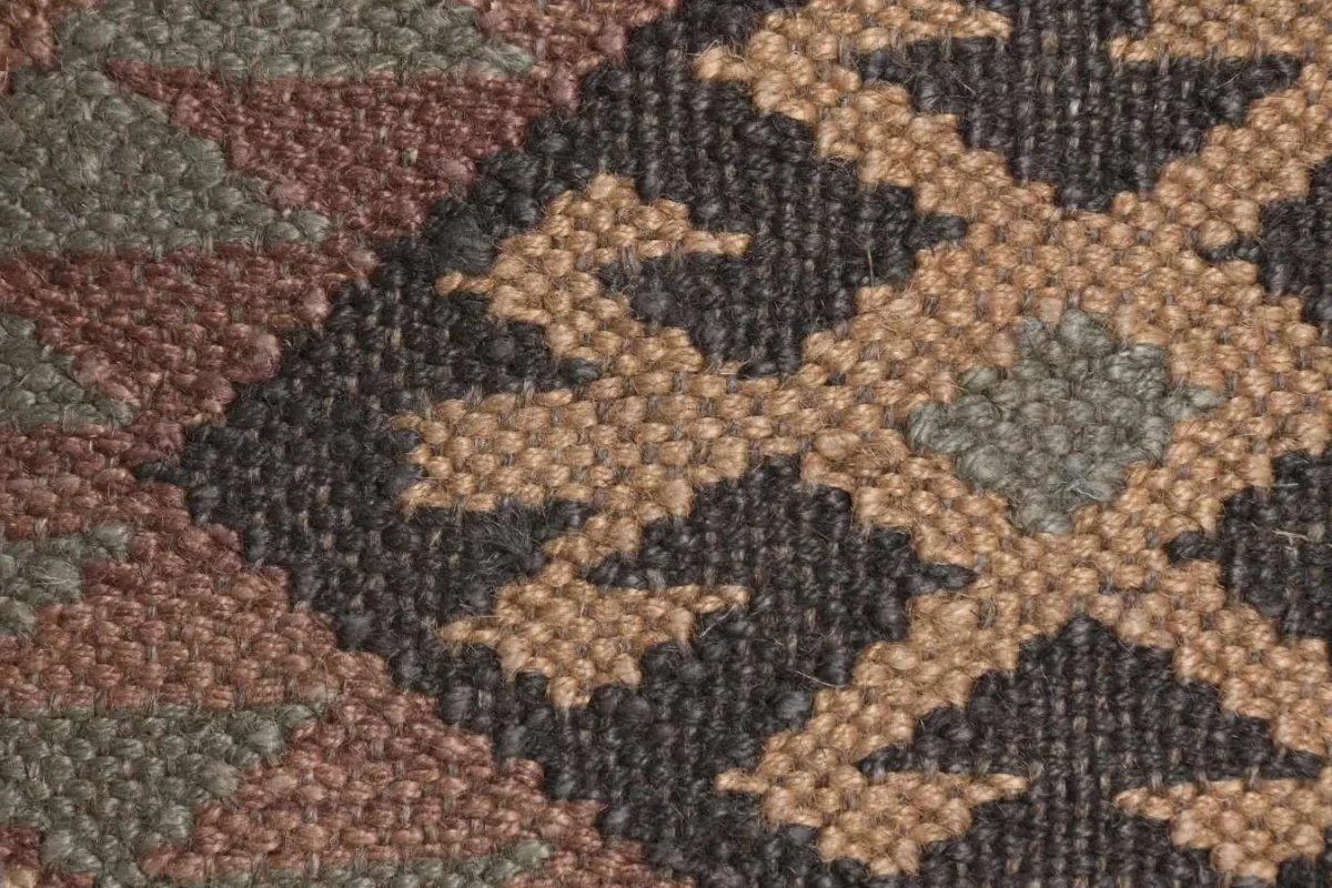 Cojín kilim de lana y yute 45X45 - Imagen 3