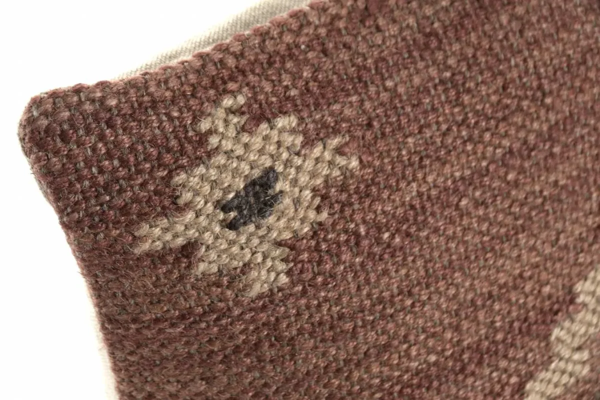 Cojín kilim de lana y yute 45X45 - Imagen 5