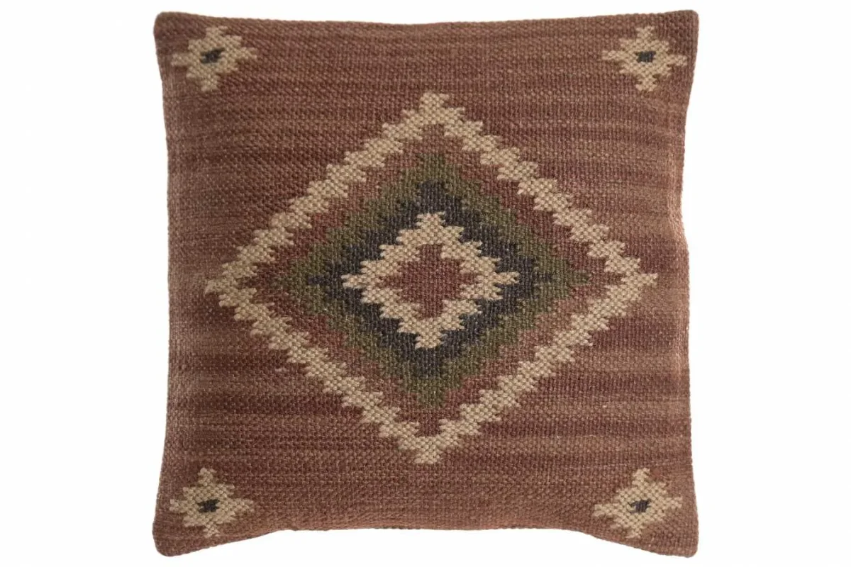 Cojín kilim de lana y yute 45X45 - Imagen 2