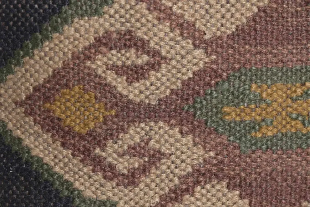 Cojín kilim de lana y yute 45X45 - Imagen 5