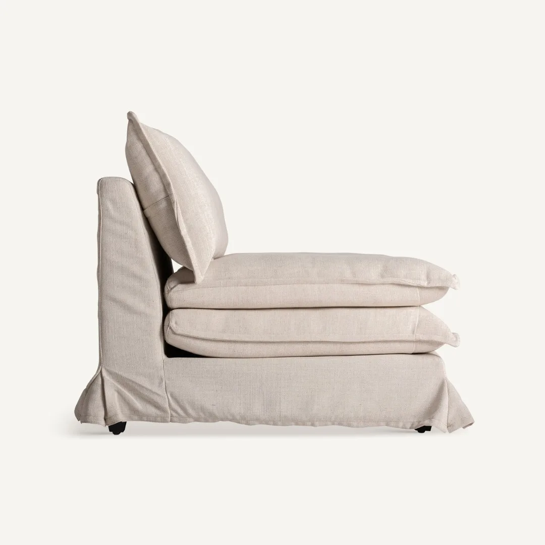 Sillón blanco roto 115 cm Ospizio - Imagen 4