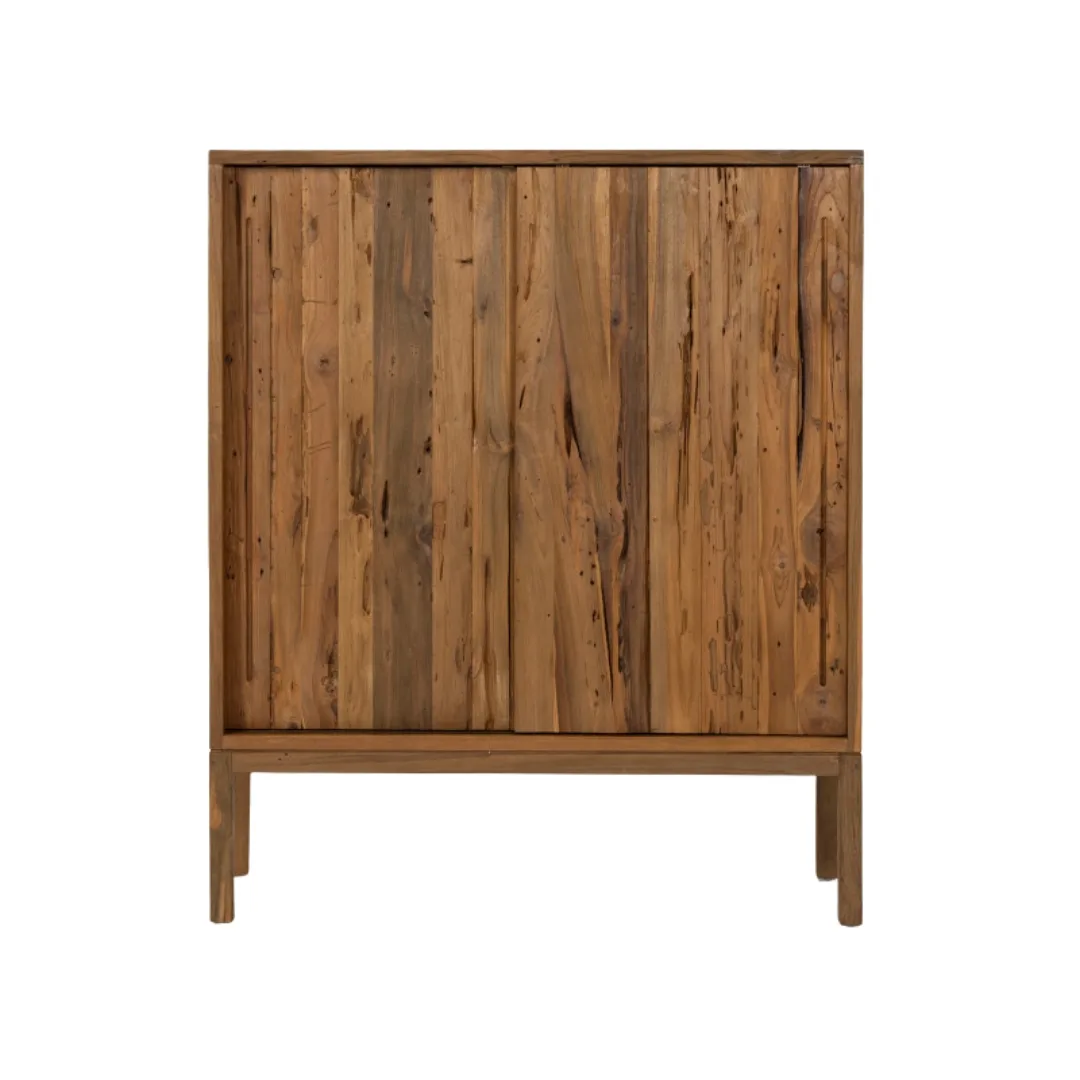 Vitrina EROSI de madera de teca