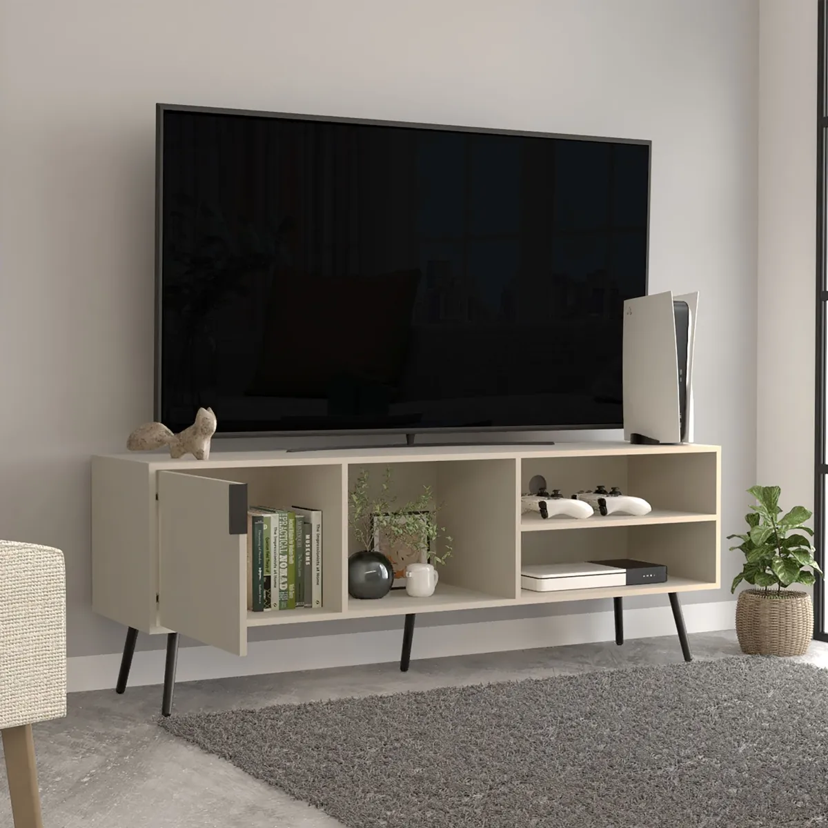 Rack para tv 65" vulcan (1c) capri 58x160x40 - Imagen 3
